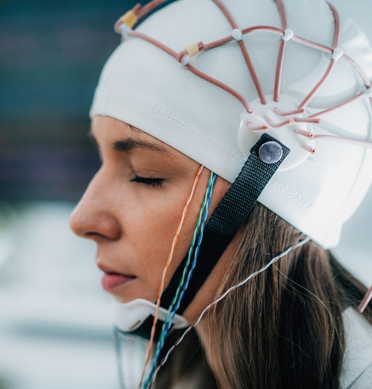 Brainwave EEG or Electroencephalograph Examination of the Brain in a Clinic